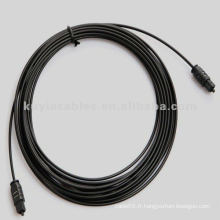 Câble audio numérique optique - Moulé - M / M, 16FT / 5 M, Noir